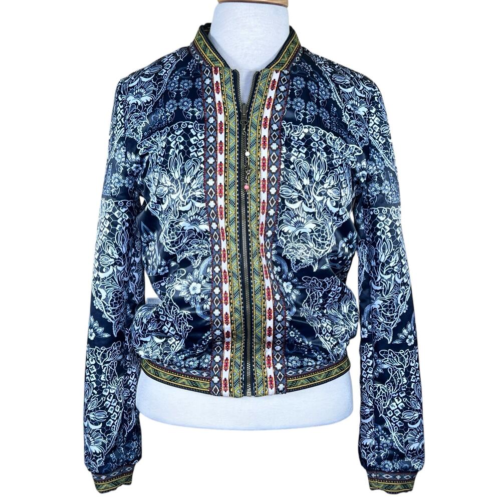 Desigual Suiza Safari Reversible Bomber Jacket EU Size 38=US 6/S NWOT - Picture 2 of 16
